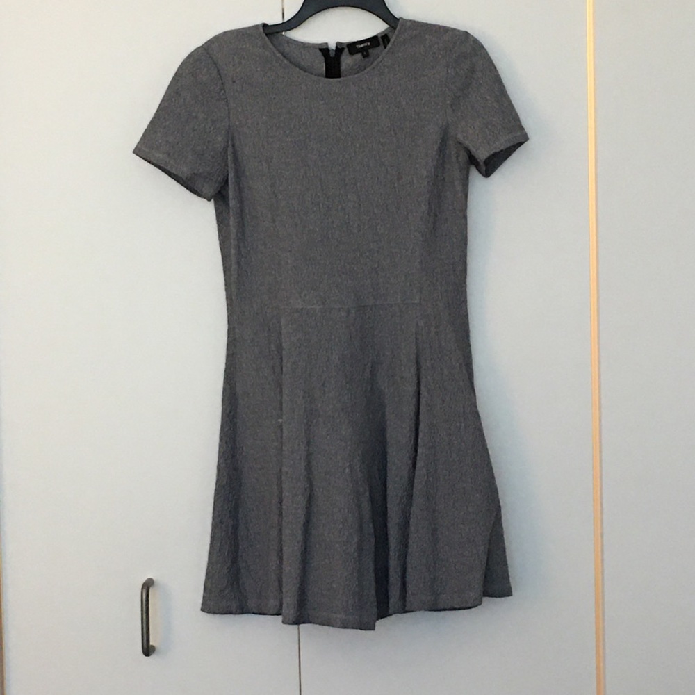 Theory grey skater dress